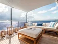 CAPTAIN MORGAN III Sunseeker 131 - sky deck aft lounge CAPTAIN MORGAN III Sunseeker 131 - sky deck aft lounge