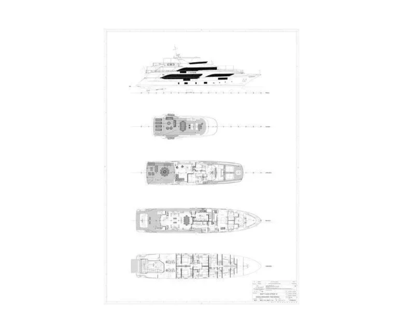 Layout for COFINA Benetti Classic Supreme 132 - layout