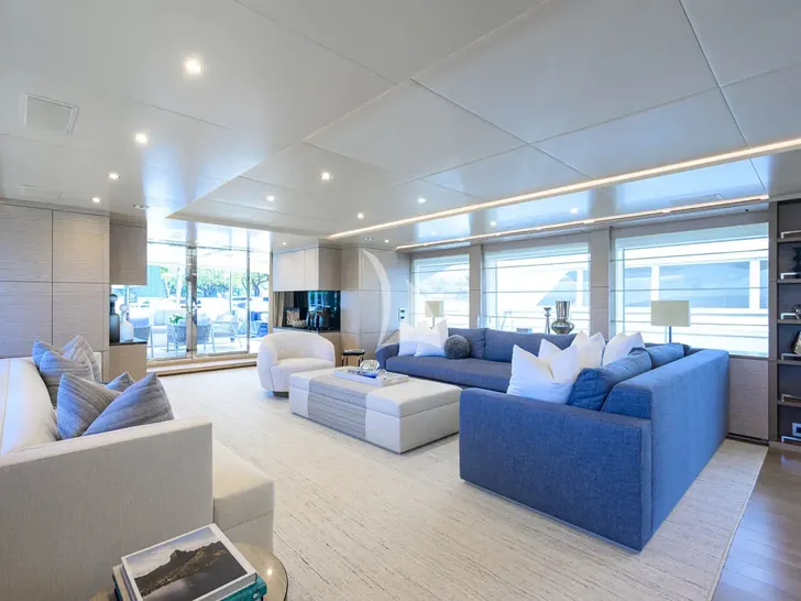 COFINA Benetti Classic Supreme 132 - main saloon wide shot COFINA Benetti Classic Supreme 132 - main saloon wide shot