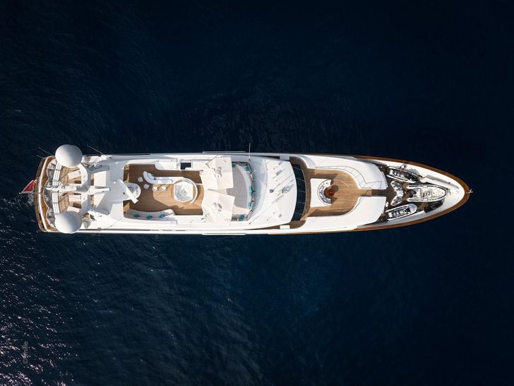 COME PRIMA Benetti Golden Gate 50 aerial top shot