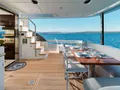 CONCORD'S 6 Azimut 78 - aft deck alfresco dining area CONCORD'S 6 Azimut 78 - aft deck alfresco dining area