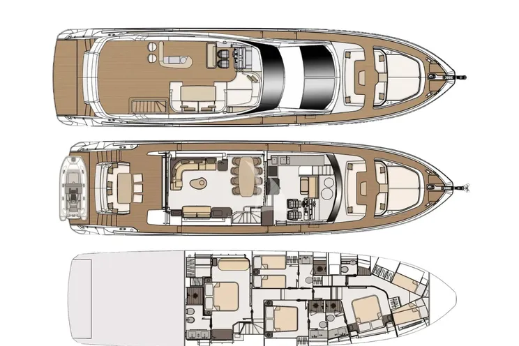 Charter Yacht CONCORD'S 6 - Azimut 78 - 4 Cabins - Split - Dubrovnik - Zadar - Trogir - Croatia