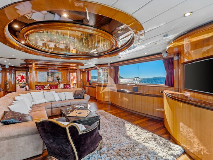 CONTE STEFANI Horizon 35m - saloon seating area CONTE STEFANI Horizon 35m - saloon seating area