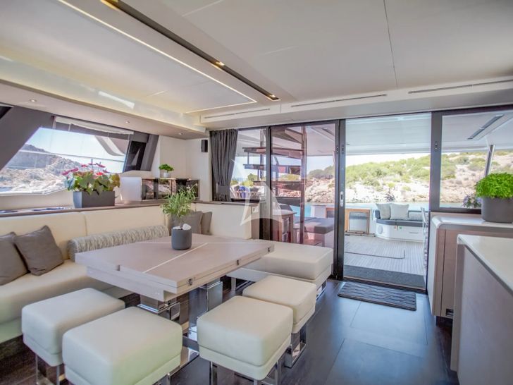 CORE Fountaine Pajot Power 67 - aft aft view CORE Fountaine Pajot Power 67 - aft aft view