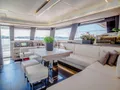 CORE Fountaine Pajot Power 67 - saloon seating and dining area CORE Fountaine Pajot Power 67 - saloon seating and dining area
