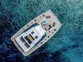 CORE Fountaine Pajot Power 67 - top aerial shot CORE Fountaine Pajot Power 67 - top aerial shot