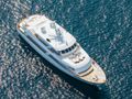 CORNELIA RMK Marine 34m - anchored aerial shot CORNELIA RMK Marine 34m - anchored aerial shot