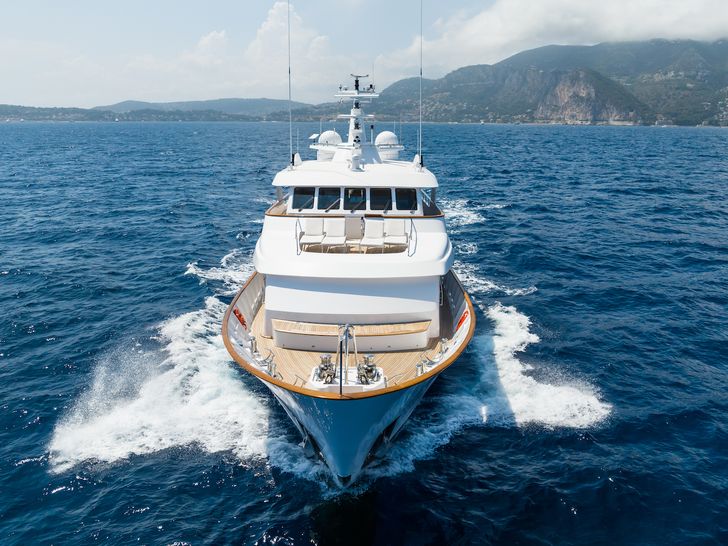 CORNELIA RMK Marine 34m - cruising bow view CORNELIA RMK Marine 34m - cruising bow view