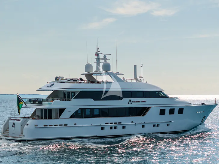 CROSSED SABRE Burger 144 cruising side profile CROSSED SABRE Burger 144 cruising side profile