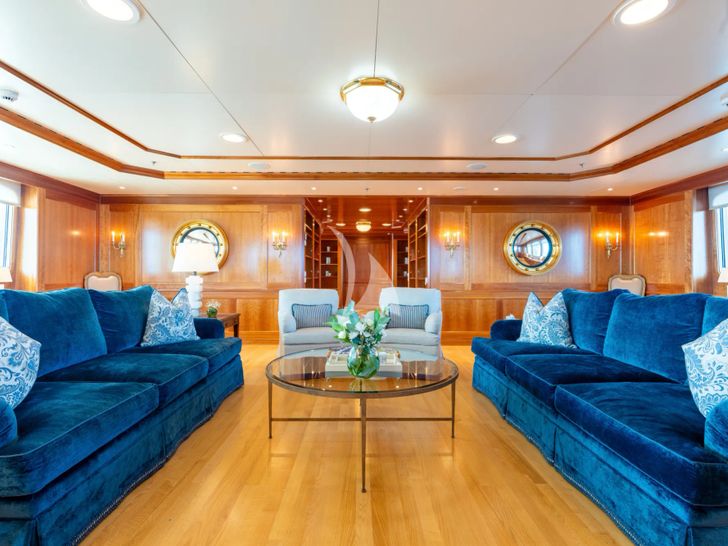 CUPANI Royal Denship 63m - main saloon seating CUPANI Royal Denship 63m - main saloon seating