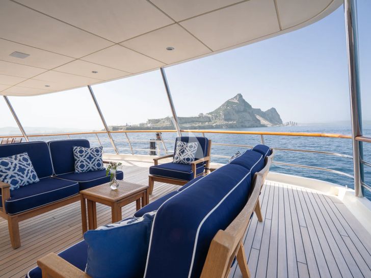 CUPANI Royal Denship 63m - sky deck aft lounge CUPANI Royal Denship 63m - sky deck aft lounge
