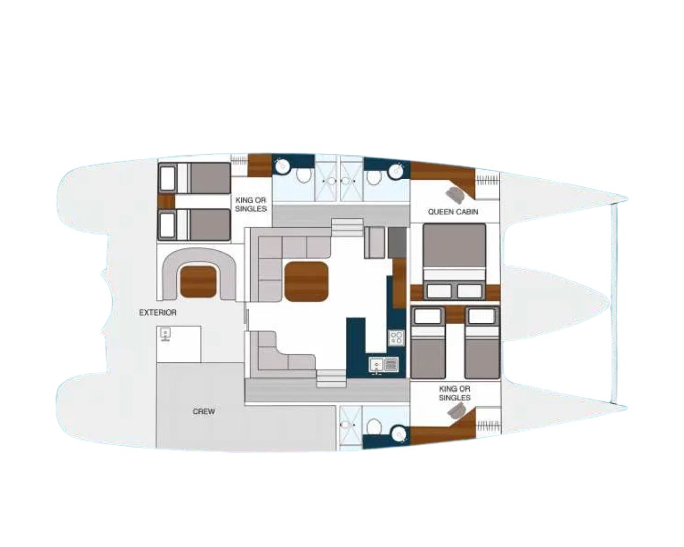 CURANTA CRIDHE Discovery 50 - cabin layout