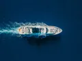 CYNTHIA Maiora 35 DP - top aerial shot cruising CYNTHIA Maiora 35 DP - top aerial shot cruising
