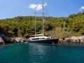 DALMATINO Custom Motor Sailer 43m - anchored bow view DALMATINO Custom Motor Sailer 43m - anchored bow view