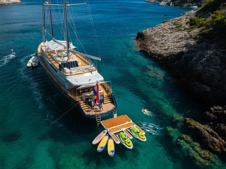 DALMATINO Custom Motor Sailer 43m - with the water toys DALMATINO Custom Motor Sailer 43m - with the water toys