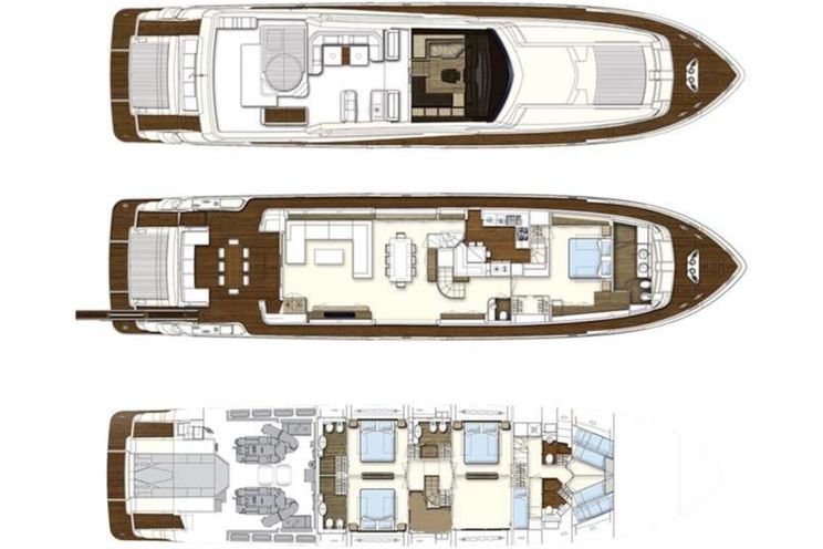 Layout for DAMARI Ferretti 960 - layout