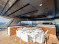 DANIDA Sanlorenzo SX88 - flybridge dining set up DANIDA Sanlorenzo SX88 - flybridge dining set up