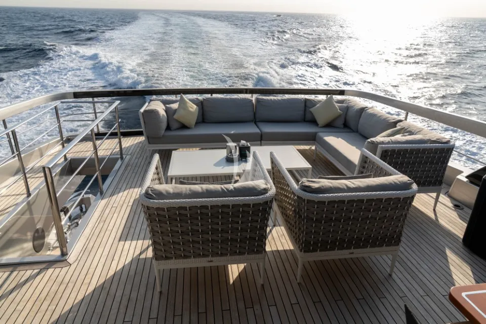 Charter Yacht DARK HORSE - Riva 100 Corsaro - 5 Cabins - Olbia - Porto Cervo - La Maddalena - Sardinia - Italy