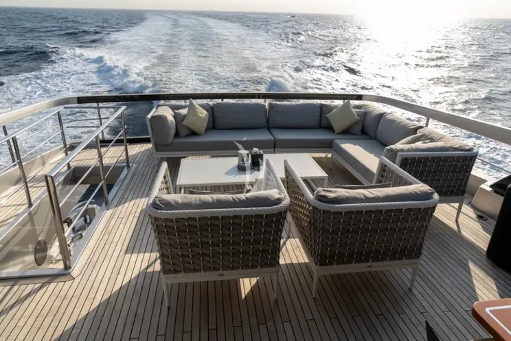 Charter Yacht DARK HORSE - Riva 100 Corsaro - 5 Cabins - Olbia - Porto Cervo - La Maddalena - Sardinia - Italy