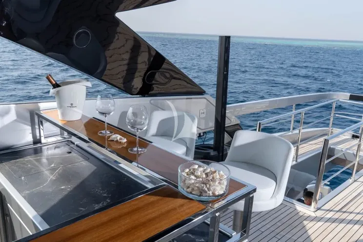 Charter Yacht DARK HORSE - Riva 100 Corsaro - 5 Cabins - Olbia - Porto Cervo - La Maddalena - Sardinia - Italy