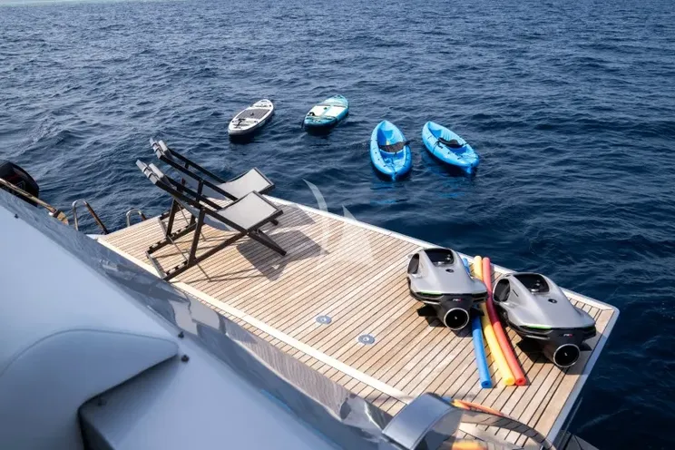 Charter Yacht DARK HORSE - Riva 100 Corsaro - 5 Cabins - Olbia - Porto Cervo - La Maddalena - Sardinia - Italy