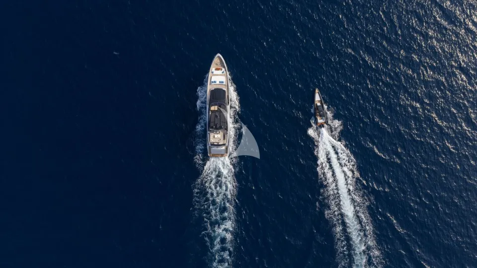 Charter Yacht DARK HORSE - Riva 100 Corsaro - 5 Cabins - Olbia - Porto Cervo - La Maddalena - Sardinia - Italy