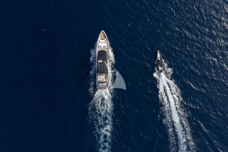 Charter Yacht DARK HORSE - Riva 100 Corsaro - 5 Cabins - Olbia - Porto Cervo - La Maddalena - Sardinia - Italy