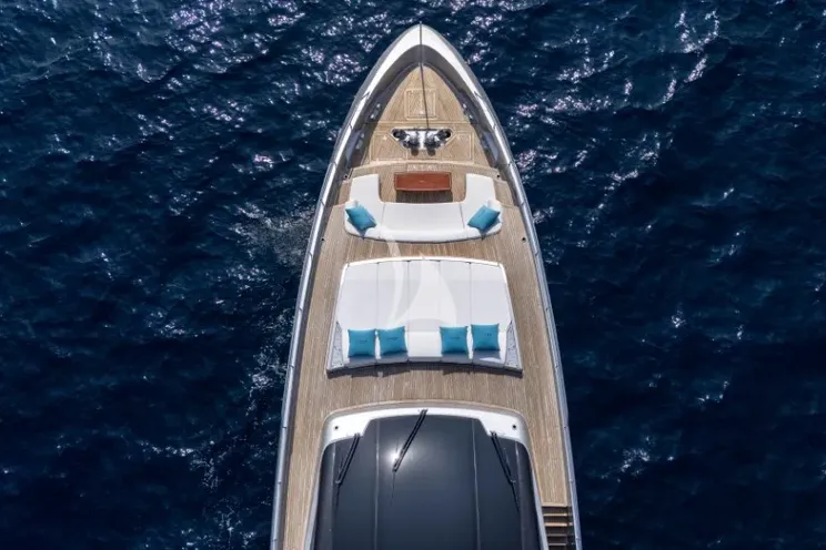 Charter Yacht DARK HORSE - Riva 100 Corsaro - 5 Cabins - Olbia - Porto Cervo - La Maddalena - Sardinia - Italy