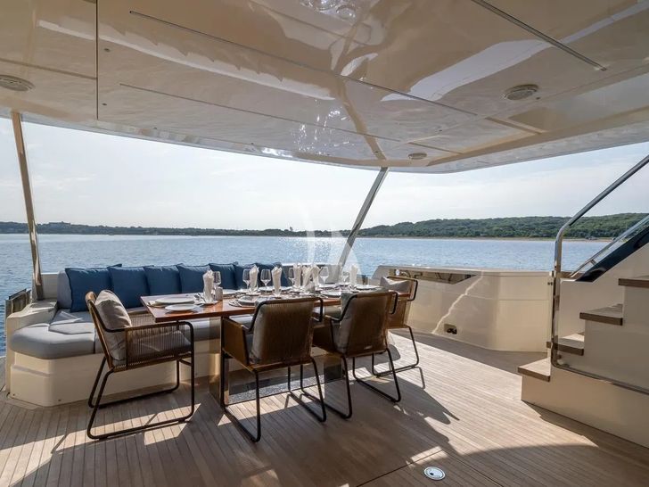 DATE NIGHT Ferretti 920 - aft deck DATE NIGHT Ferretti 920 - aft deck