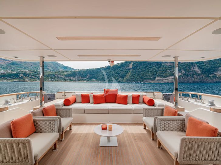 DIANA II Ferretti Main Aft Deck DIANA II Ferretti Main Aft Deck