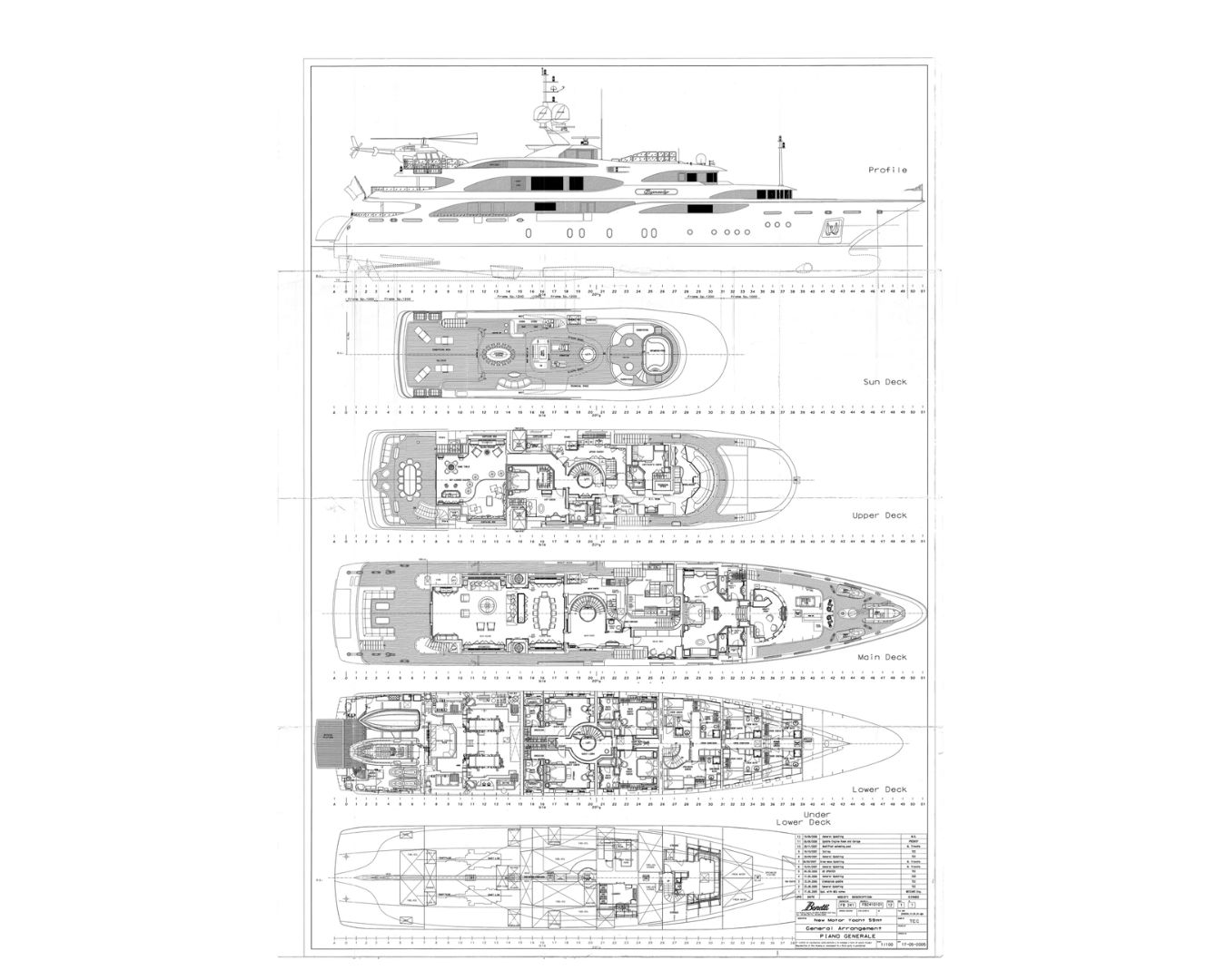 Layout for DILARA Benetti 59m - layout