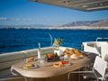 DILIAS Posilippo 80 - aft deck dining area DILIAS Posilippo 80 - aft deck dining area