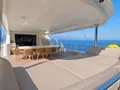 DODO Custom Motor Sailer 43m - main deck alfresco dining area and sunbathing lounge DODO Custom Motor Sailer 43m - main deck alfresco dining area and sunbathing lounge