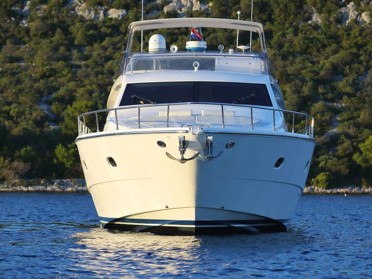 DOMINIQUE Ferretti 681 Crewed Motor Yacht Bow DOMINIQUE Ferretti 681 Crewed Motor Yacht Bow