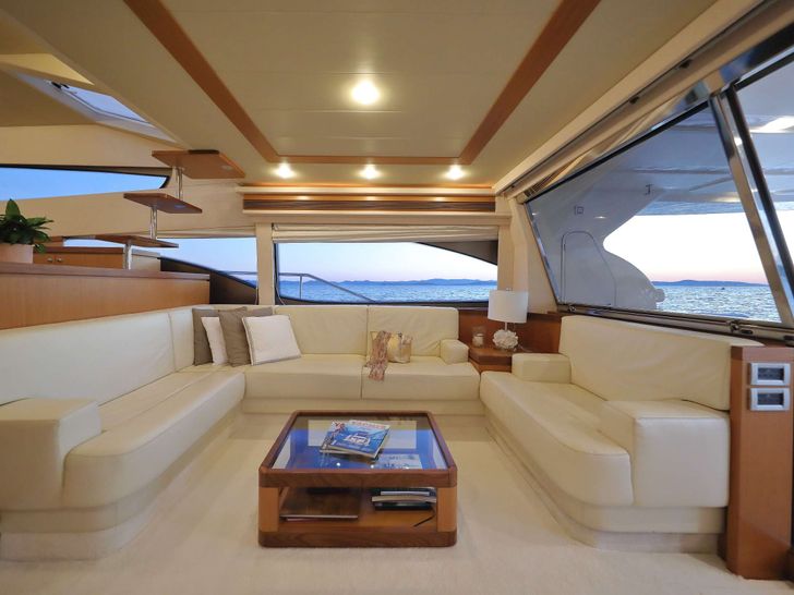 DOMINIQUE Ferretti 681 Crewed Motor Yacht Saloon 2 DOMINIQUE Ferretti 681 Crewed Motor Yacht Saloon 2
