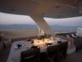 DON CIRO Benetti SD105 - flybridge dining DON CIRO Benetti SD105 - flybridge dining