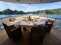 DON CIRO Benetti SD105 - main aft deck dining DON CIRO Benetti SD105 - main aft deck dining