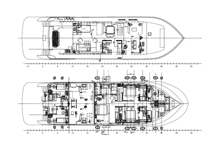 Layout for DON MICHELE C Boats 27m - layout