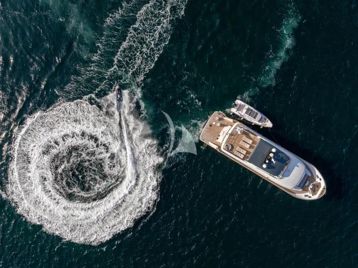 DON MICHELE C Boats 27m - top aerial shot DON MICHELE C Boats 27m - top aerial shot