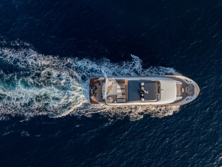 DON MICHELE C Boats 27m - top shot cruising DON MICHELE C Boats 27m - top shot cruising