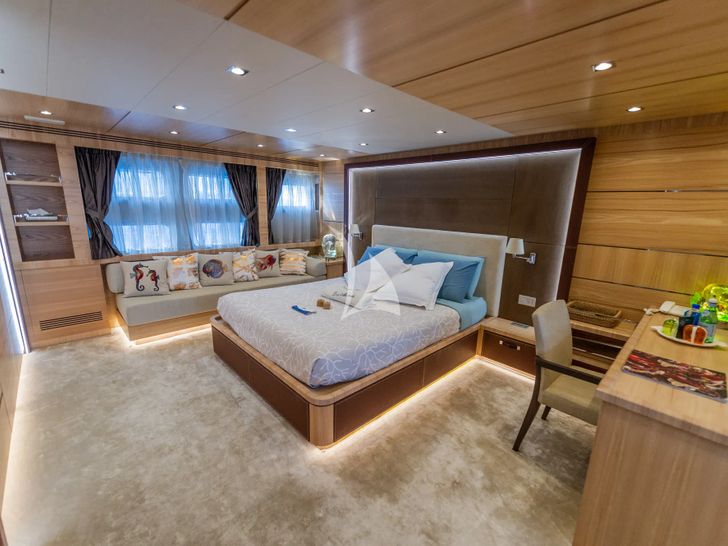 DON MICHELE C Boats 27m - master cabin wide shot DON MICHELE C Boats 27m - master cabin wide shot