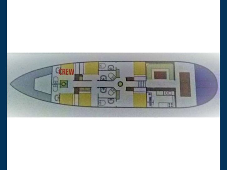 DONNA Custom Sailing Yacht 25m layout