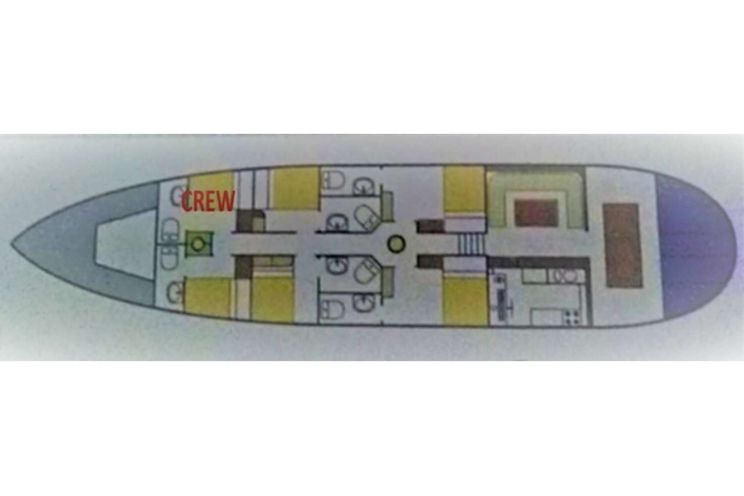 Layout for DONNA Custom Sailing Yacht 25m - layout