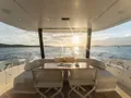DONNA Azimut 68 Fly - aft deck seating and dining DONNA Azimut 68 Fly - aft deck seating and dining