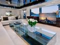 DON'T WORRY Riva Dolcevita 110 - main saloon glass center table and LED TV DON'T WORRY Riva Dolcevita 110 - main saloon glass center table and LED TV