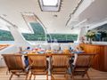 DOUCE FRANCE Alu Marine 42m - aft alfresco dining area DOUCE FRANCE Alu Marine 42m - aft alfresco dining area