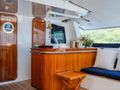 DOUCE FRANCE Alu Marine 42m - aft deck bar area DOUCE FRANCE Alu Marine 42m - aft deck bar area