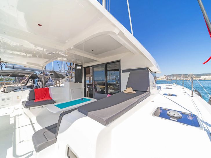 DREAM WATERS Lagoon 42 aft deck DREAM WATERS Lagoon 42 aft deck