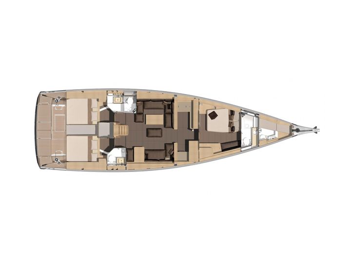 DRUNKEN SAILOR Dufour Grand Large 560 - layout DRUNKEN SAILOR Dufour Grand Large 560 - layout