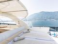 DUBAI Maiora 24m flybridge bronzing area DUBAI Maiora 24m flybridge bronzing area
